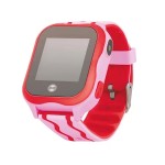 Okosóra Forever KW-300 vízálló IP67 gyerek Bluetoothos okosóra GPS / Wifi nyomonkövetéssel, SOS segélyhívással pink 